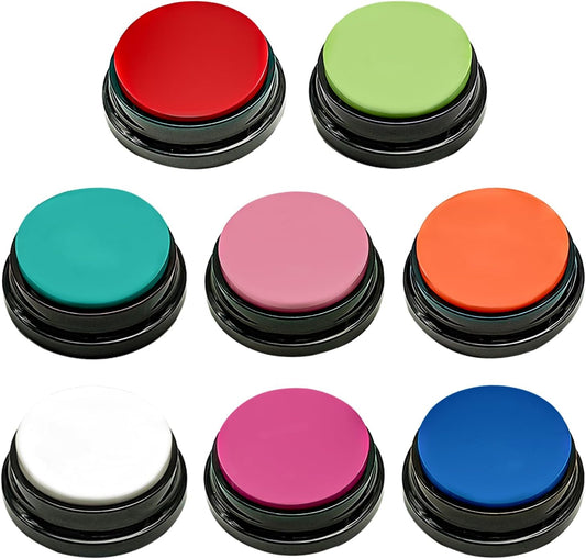 Pet Training Button, Dog Voice Training Buzzer, Dog Button, Dog Button for Communication Recordable Buttons - Train Your Dog to Say the Sounds They Need to Say! (8 Buttons)