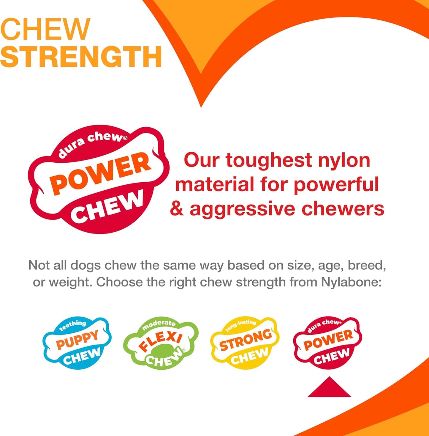 Double Action Bone Power Chew Toy for Dogs, Dog Toys for Aggressive Chewers, Bacon Flavor, X-Large - 50+ Lbs, 1 Count